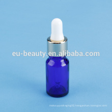 Blue glass bottle serum dropper essential oil dropper